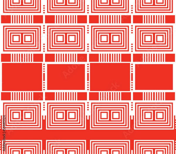Fototapeta seamless pattern with squares, seamless pattern with hearts