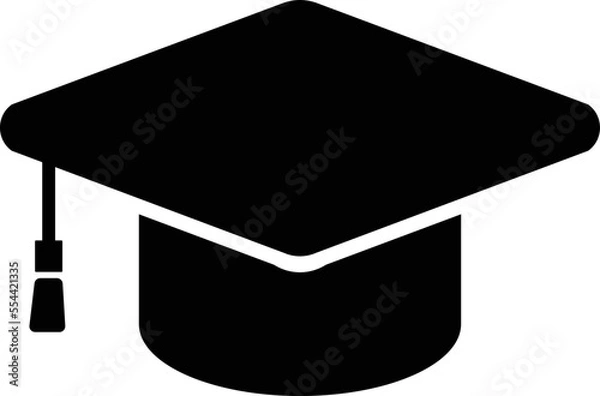 Fototapeta これは角帽のアイコンのイラストです。