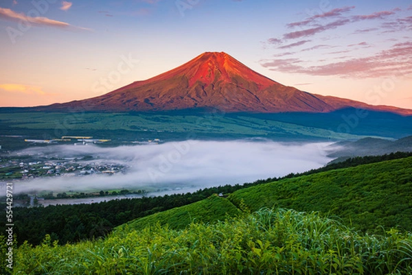 Obraz 赤富士と雲海