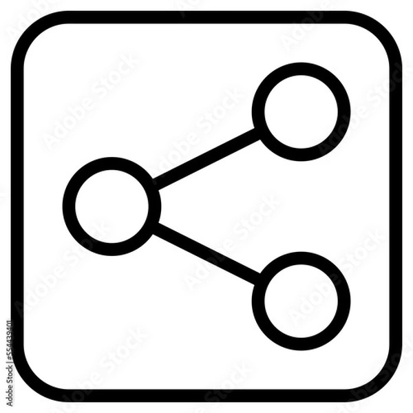 Obraz share line icon