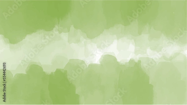 Fototapeta Green watercolor background for textures backgrounds and web banners design