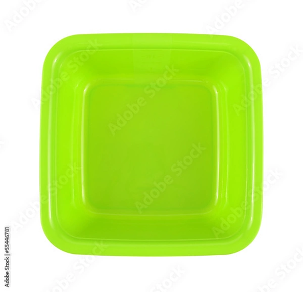 Fototapeta Plastic bowl Isolated on white with clipping path!