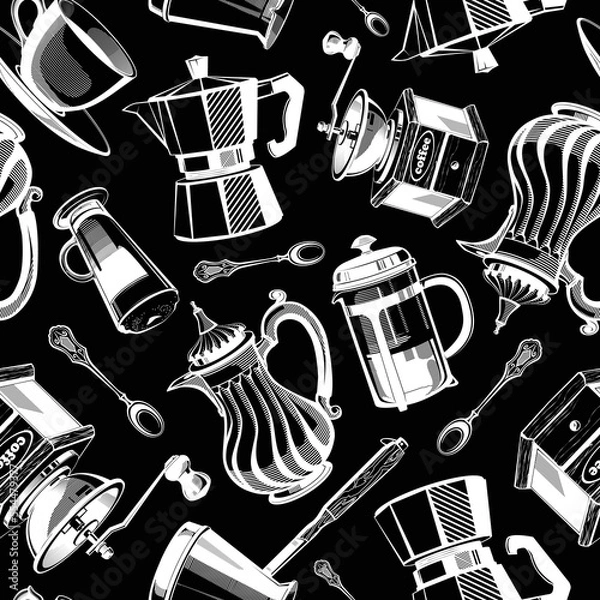Fototapeta Coffe_pattern_01