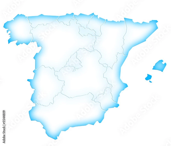 Fototapeta Carte Espagne