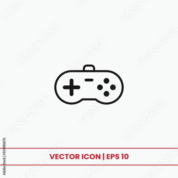 Obraz Game controller icon vector. Joystick sign