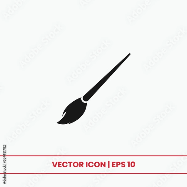 Obraz Brush icon vector. Paint brush sign