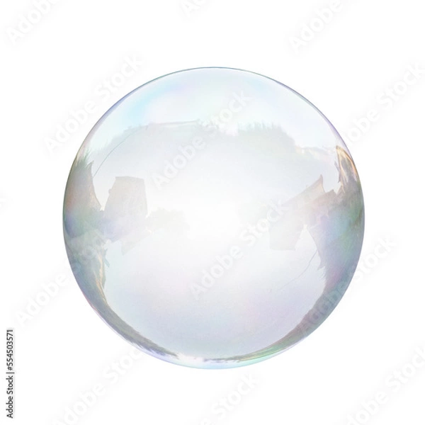 Obraz Air bubble on a transparent background. Soap bubble