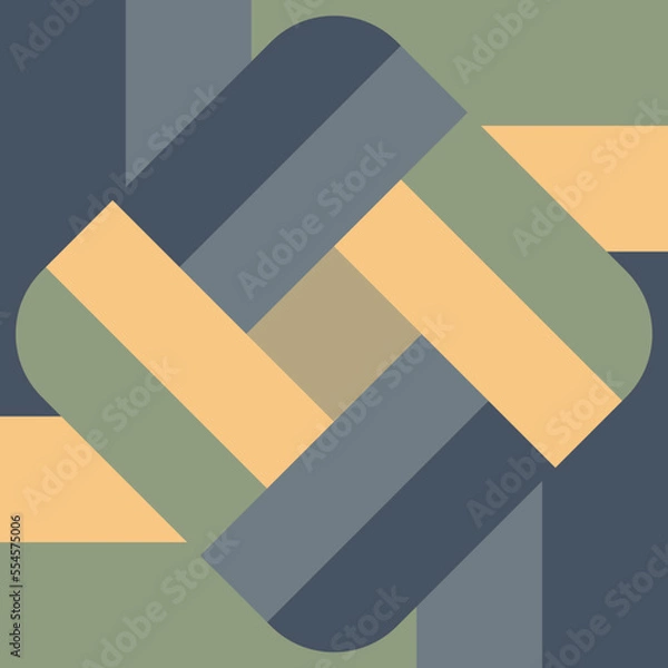 Fototapeta Spiral square colorful block pattern seamless background