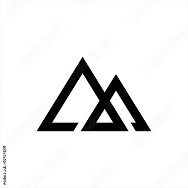 Fototapeta vector mountain icon shape with white background
