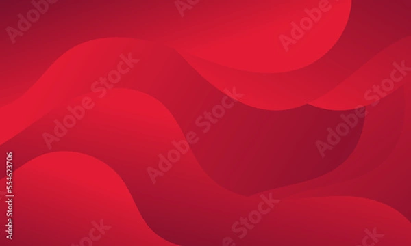 Obraz Vector abstract wave line colorful landing page flat background vector design