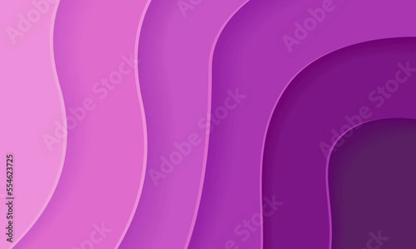 Fototapeta Vector abstract wave line colorful landing page flat background vector design