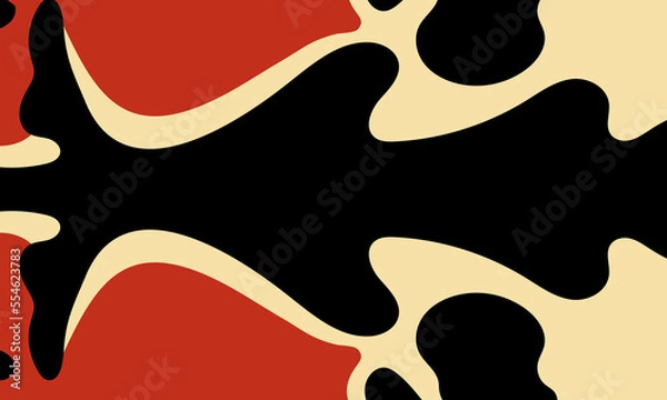 Obraz Vector abstract wave line colorful landing page flat background vector design