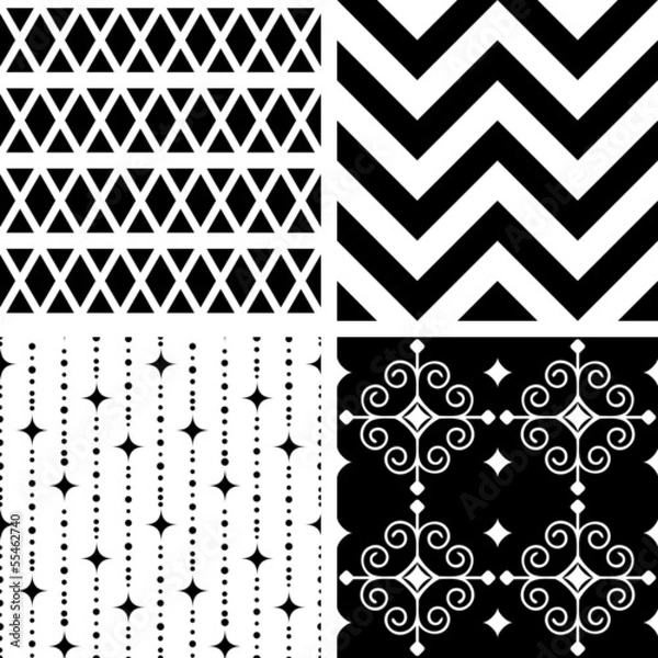 Fototapeta Seamless patterns