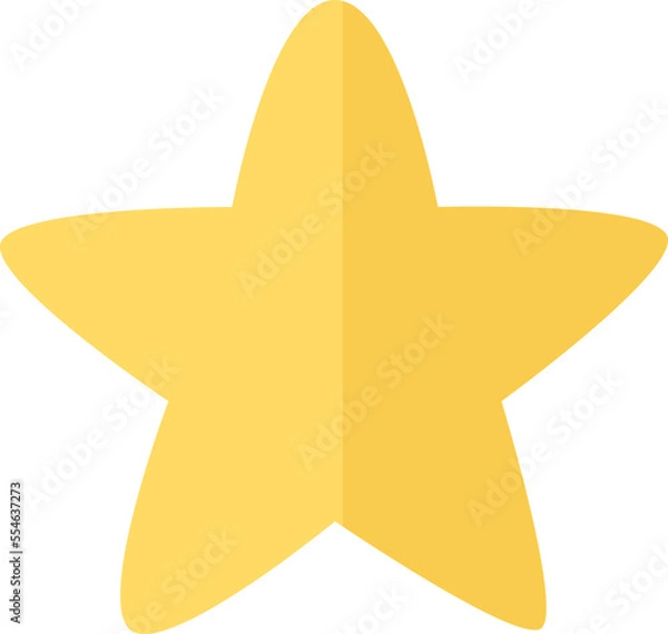 Fototapeta Star website or smartphone app button icon vector