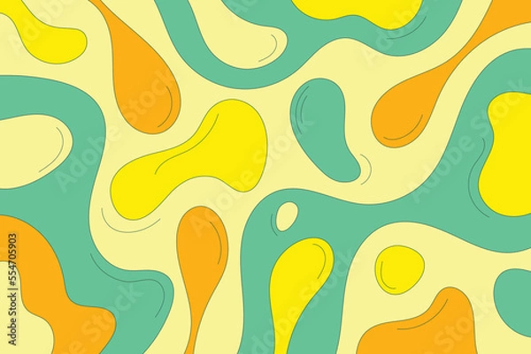 Fototapeta Groovy textures background. psychedelic wave pattern