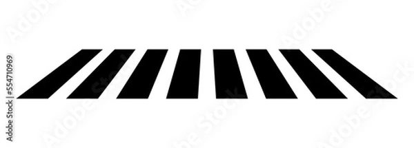 Fototapeta Crosswalk icon. Pedestrian crossing icon. Zebra crossing. Vector illustration