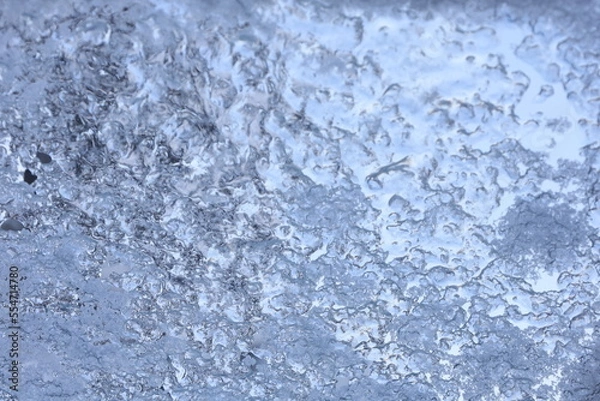 Obraz Blue ice background