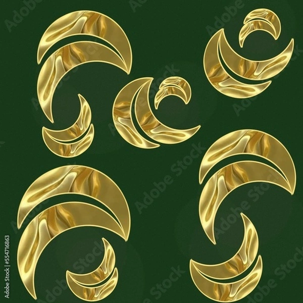 Fototapeta golden pattern