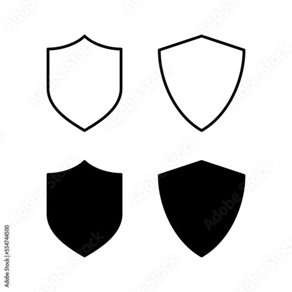 Fototapeta Shield icon vector for web and mobile app. Protection icon. Security sign and symbol
