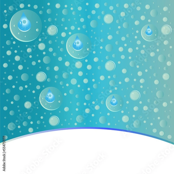 Fototapeta Water, bubble, background.