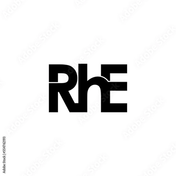 Fototapeta rhe letter initial monogram logo design