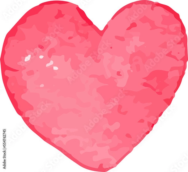 Obraz Watercolor cute Valentine's day elements