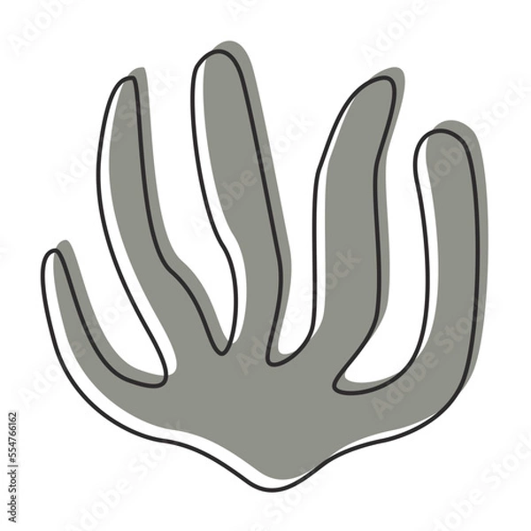 Fototapeta Floral Plant Botanical Abstract Boho Shape Element Vector Illustration