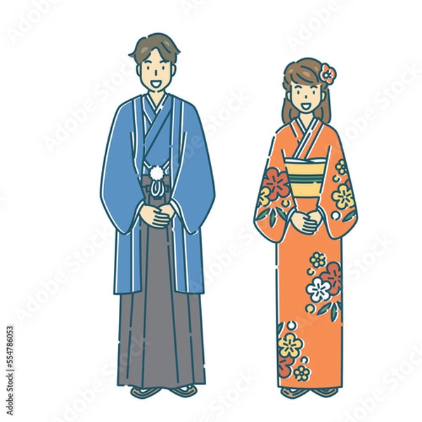 Fototapeta 正月　着物　人物