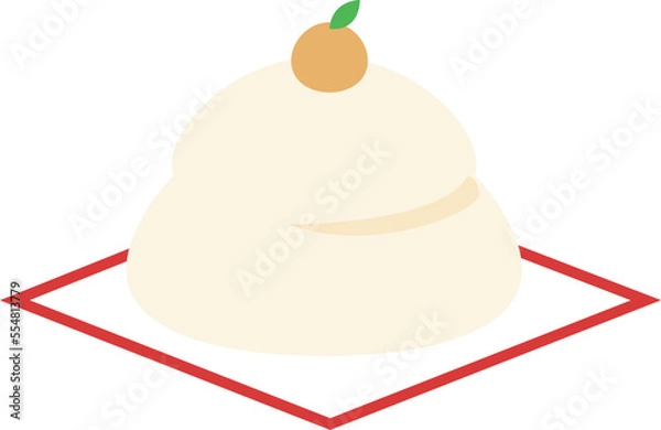 Obraz 鏡餅のイラスト　かわいい　正月　日本