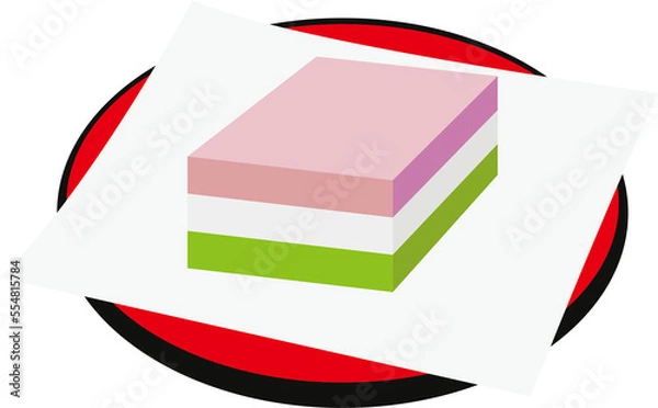 Obraz 菱餅イラスト