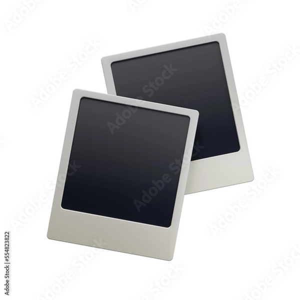 Fototapeta polaroid photo frame 3d