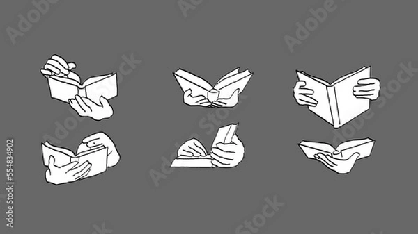 Fototapeta hands holding book