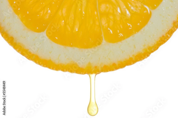 Obraz Orange slice with a droplet