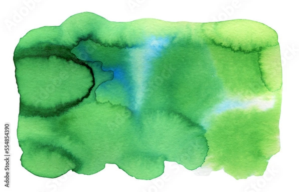 Fototapeta Abstract watercolor green background for your design.