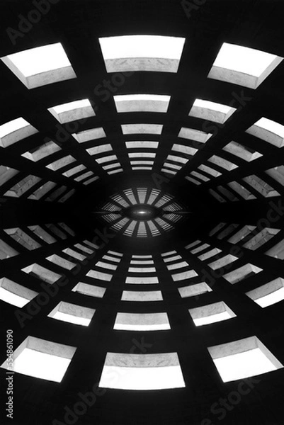 Obraz abstract 3d tunnel