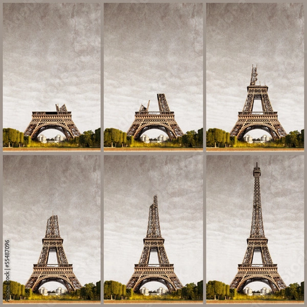 Fototapeta Konstrukcja progresywna Tour Eiffel