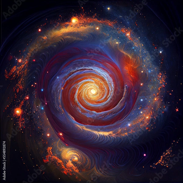 Fototapeta abstract spiral galaxy