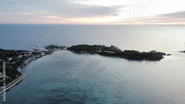 Fototapeta sunset over the sea