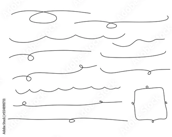 Obraz simple lines element vector decoration