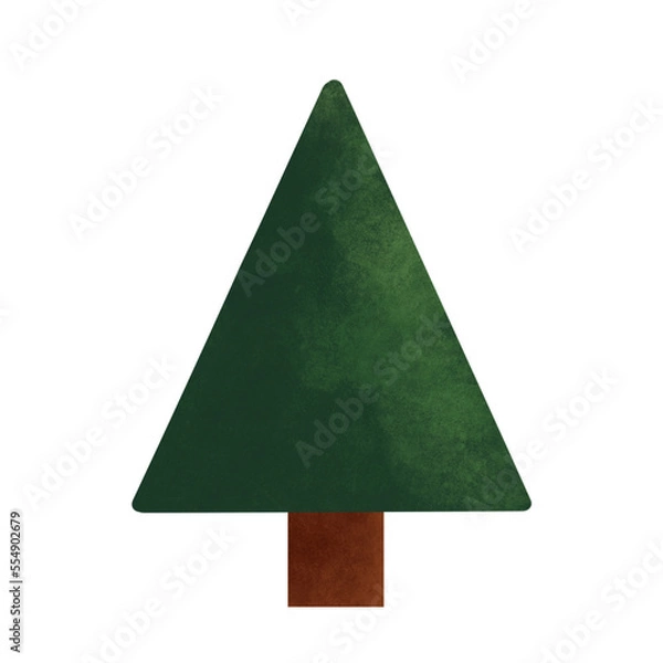 Fototapeta green christmas tree