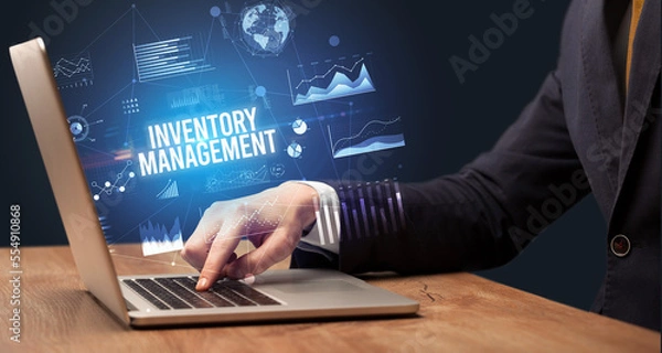 Obraz Businessman working on laptop, business concept