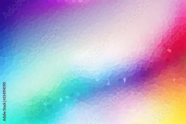 Obraz グラデーションのタイルアート,爽やかな背景素材