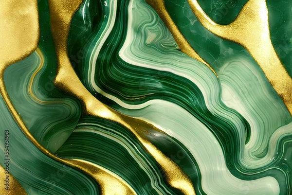 Fototapeta Green wave texture