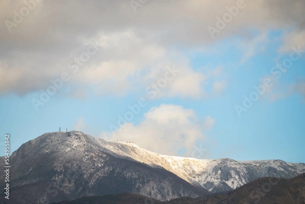 Fototapeta 雪が降った日の美ヶ原