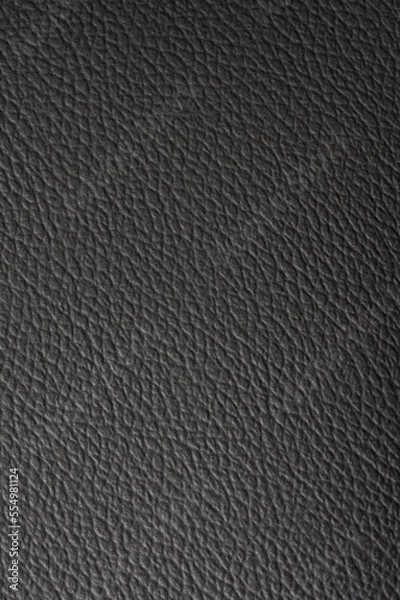 Fototapeta Black leather clean texture background