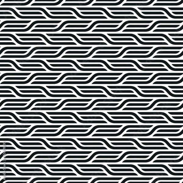 Fototapeta Seamless abstract geometric weave pattern background
