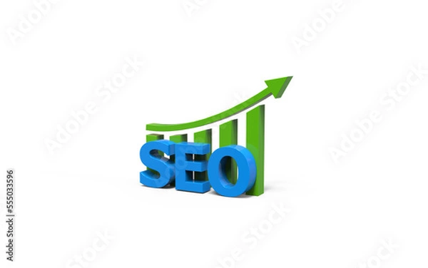 Obraz Seo 3d render illustration isolated 