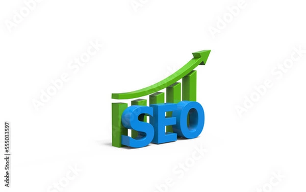 Obraz Seo 3d render illustration isolated 