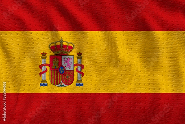 Fototapeta National flag  of España. Background  with flag  of España