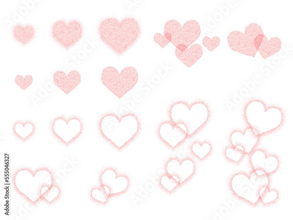 Obraz ハートのほわほわエフェクトセット_赤